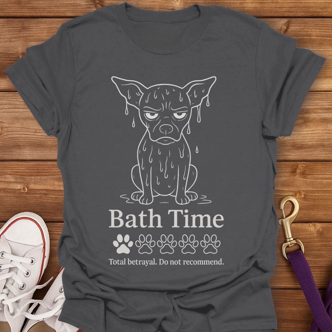 Bath Time Betrayal T-Shirt Charcoal / S