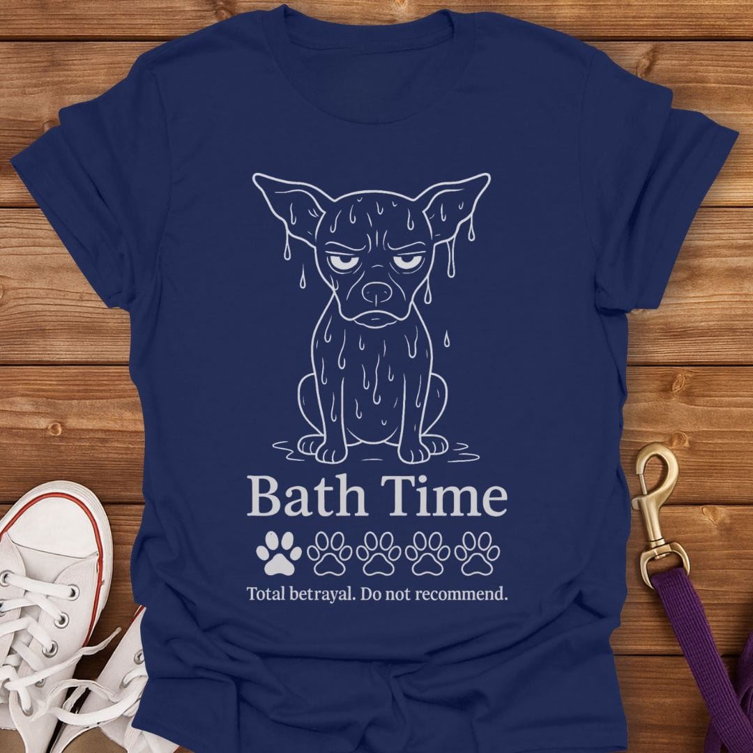 Bath Time Betrayal T-Shirt Navy / S