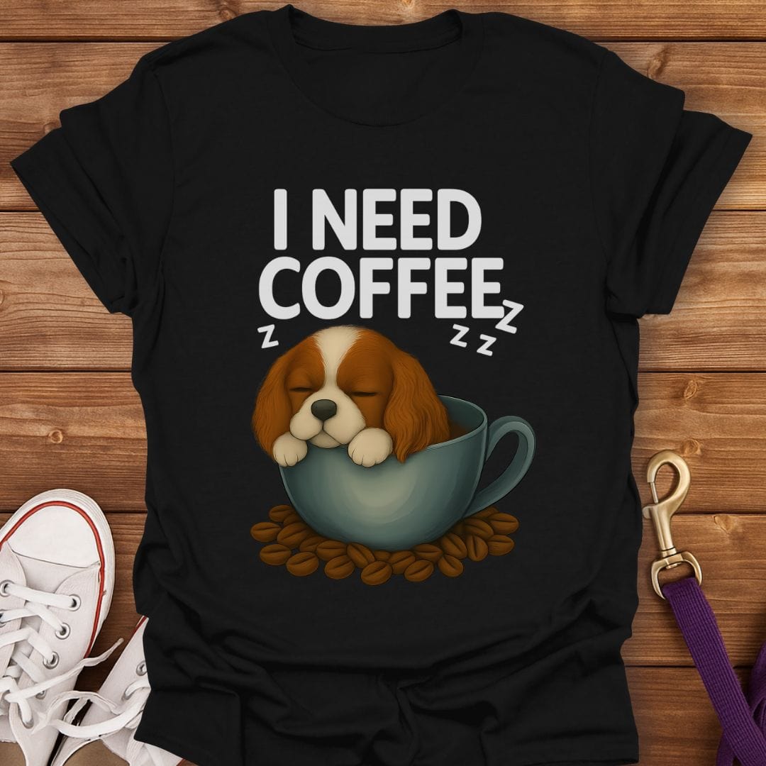 Cavalier Coffee Lover T-Shirt Black / S