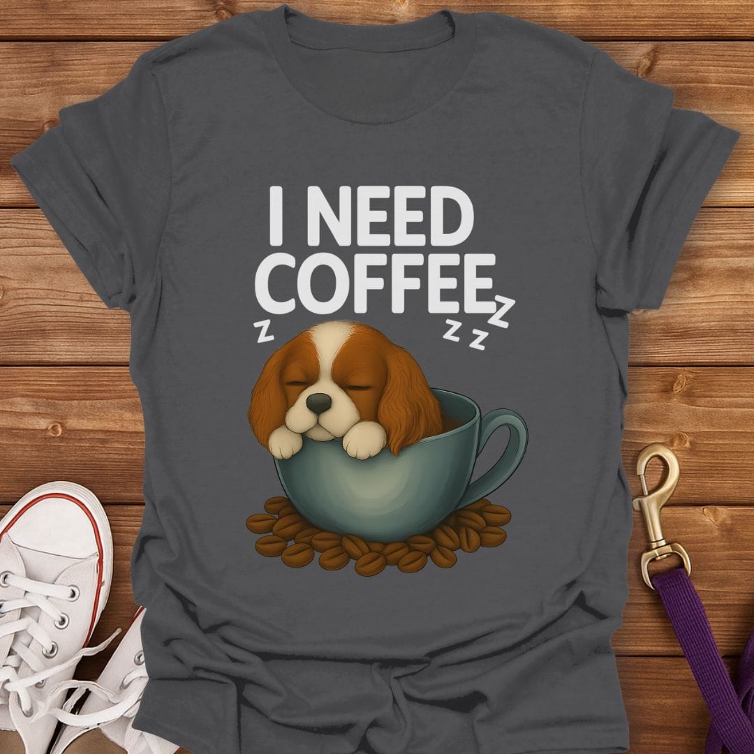 Cavalier Coffee Lover T-Shirt Charcoal / S