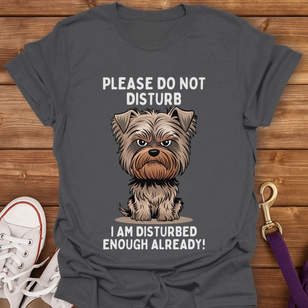Disturbed Dog Do Not Disturb T-Shirt Charcoal / S