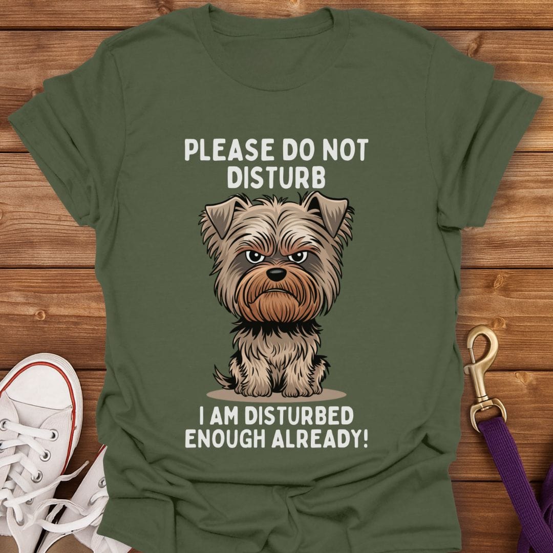 Disturbed Dog Do Not Disturb T-Shirt Military Green / S
