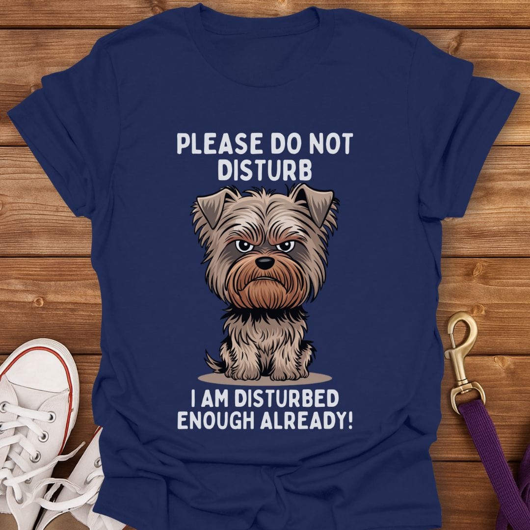 Disturbed Dog Do Not Disturb T-Shirt Navy / S