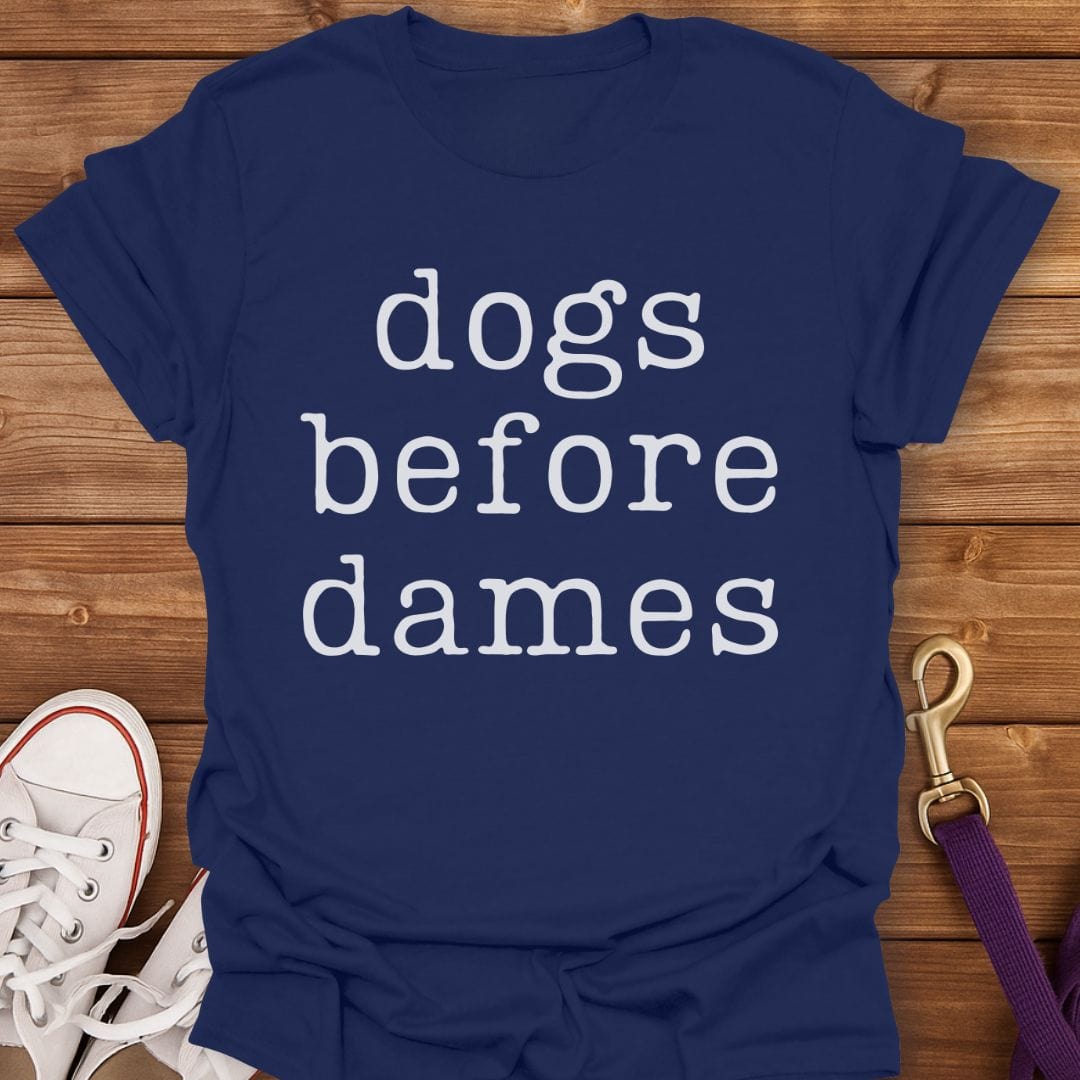 Dogs Before Dames T-Shirt Navy / S