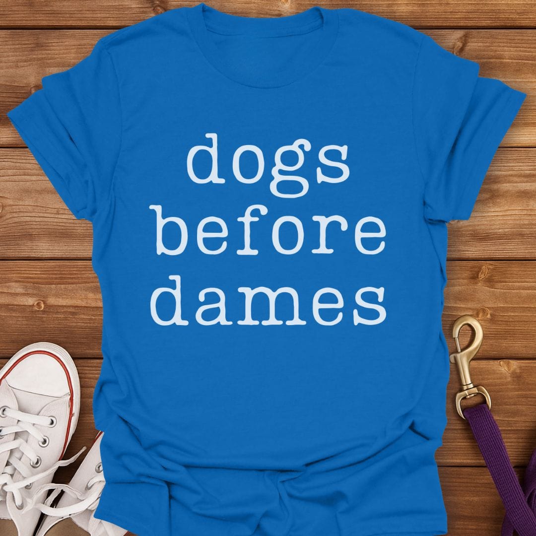 Dogs Before Dames T-Shirt Royal / S