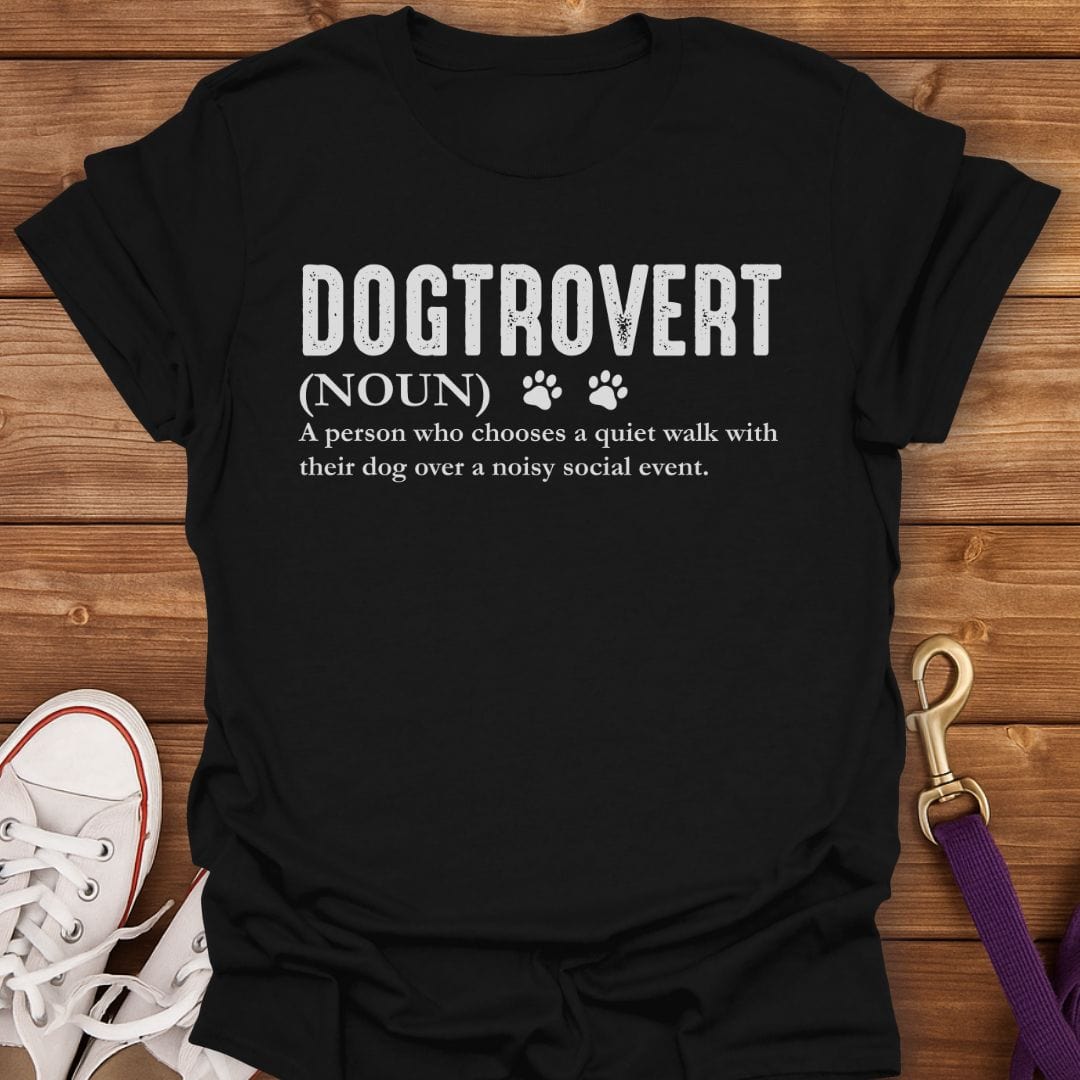 Dogtrovert Definition T-Shirt Black / S