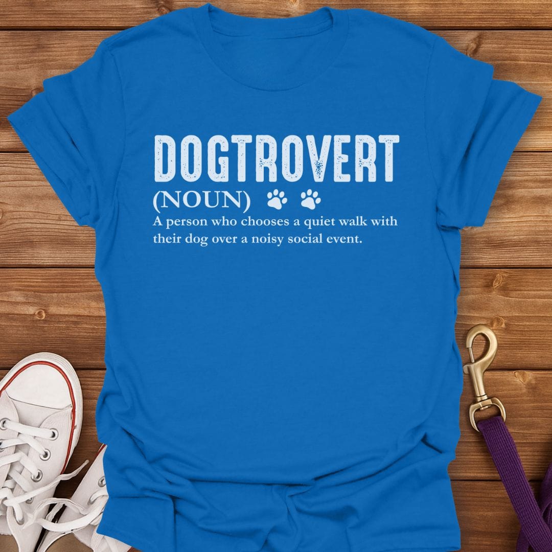 Dogtrovert Definition T-Shirt Royal / S