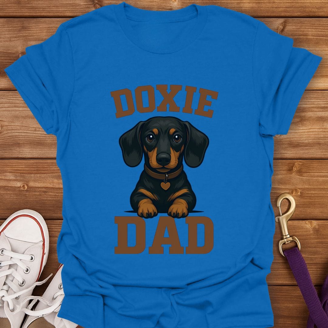 Doxie Dad Loyal Pup T-Shirt Royal / S