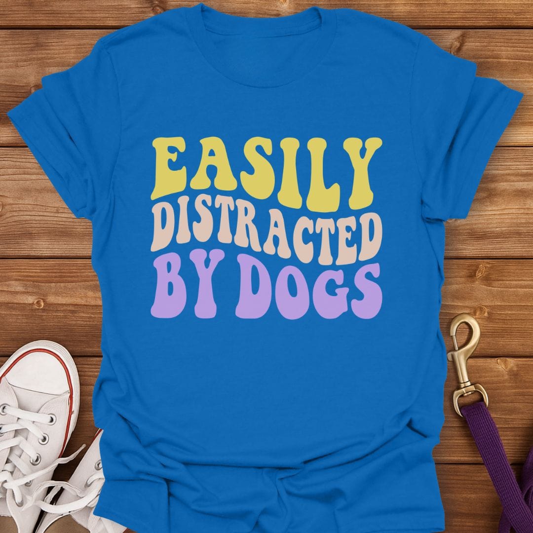 Easily Distracted By Dogs T-Shirt Royal / S