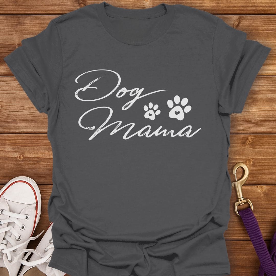 Elegant Dog Mama T-Shirt Charcoal / S
