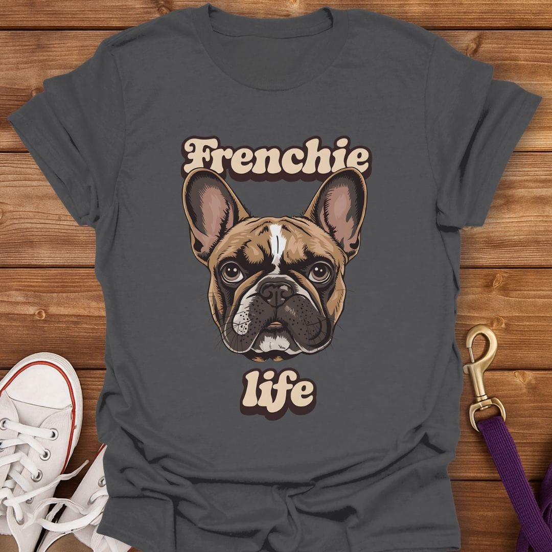 Frenchie Life T-Shirt Charcoal / S