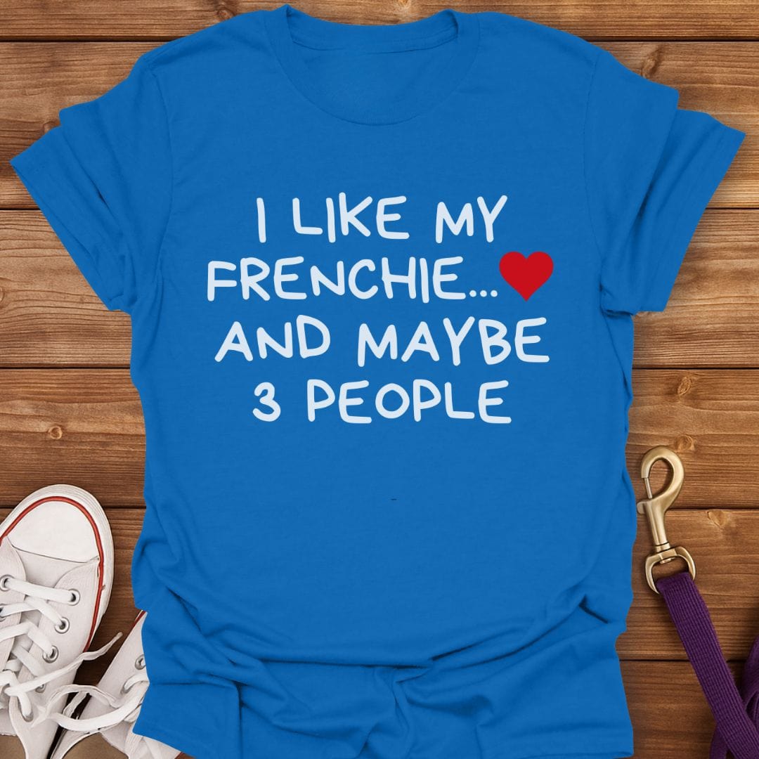 Frenchie Over People T-Shirt Royal / S