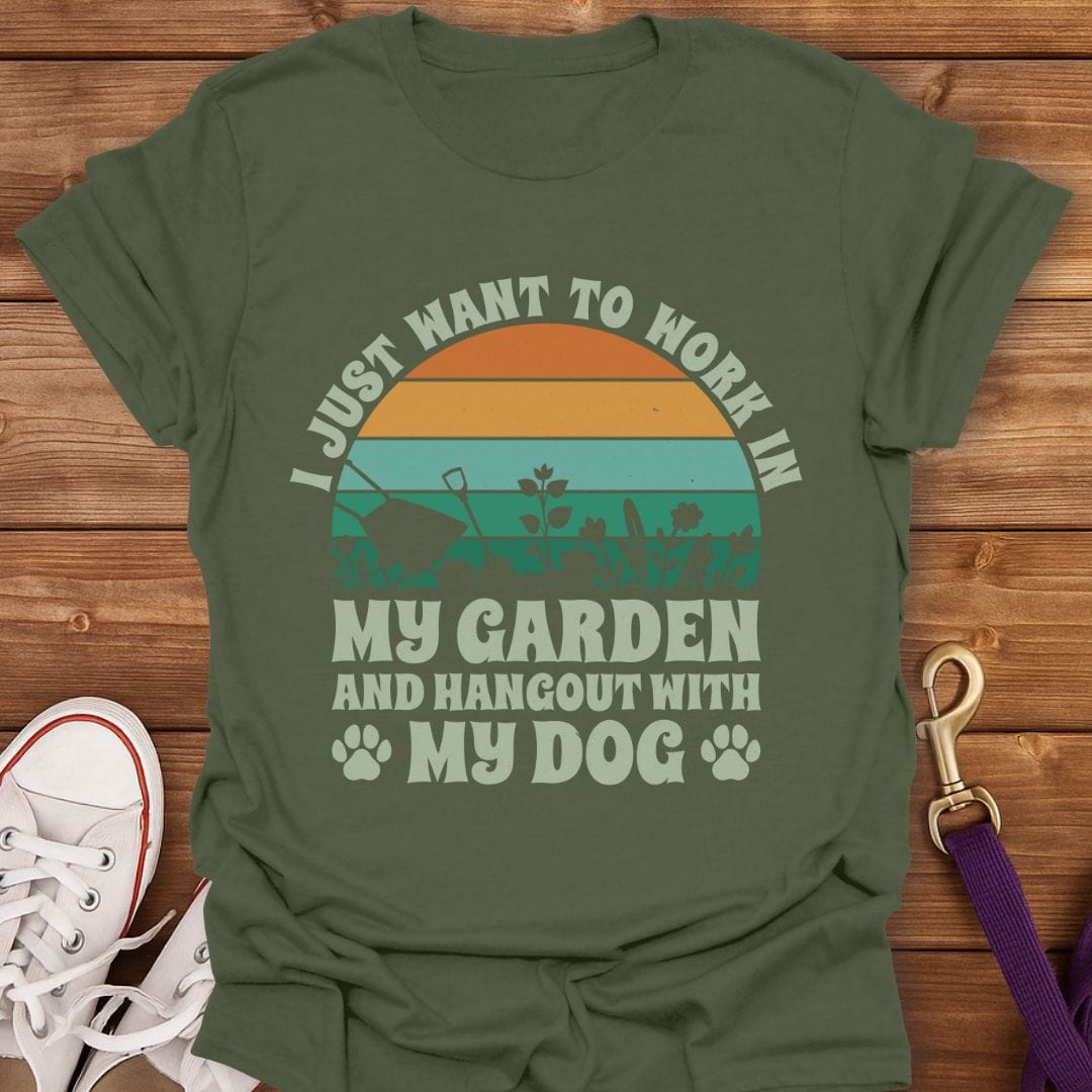 Garden and Dog Life T-Shirt Military Green / S