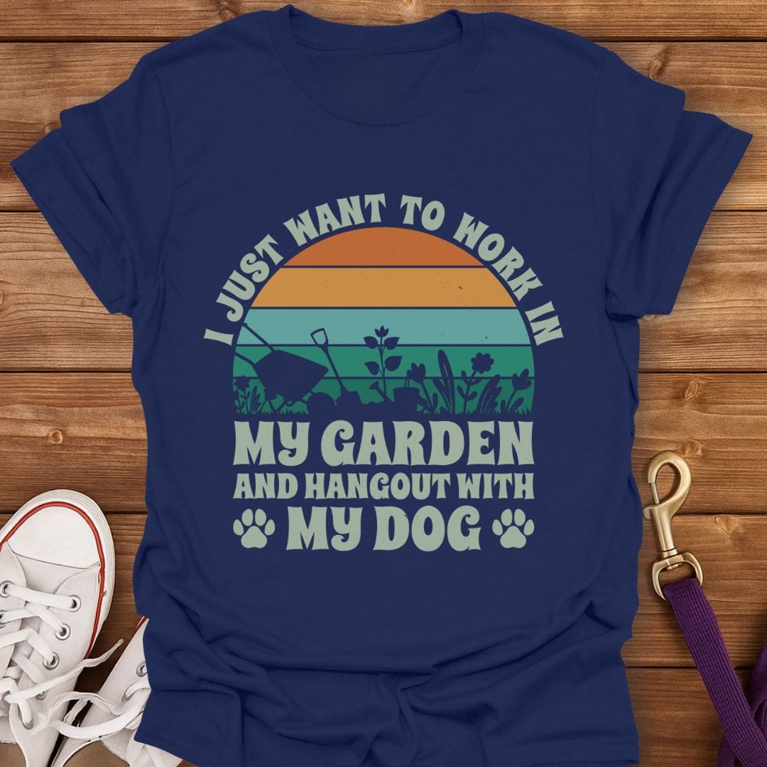 Garden and Dog Life T-Shirt Navy / S