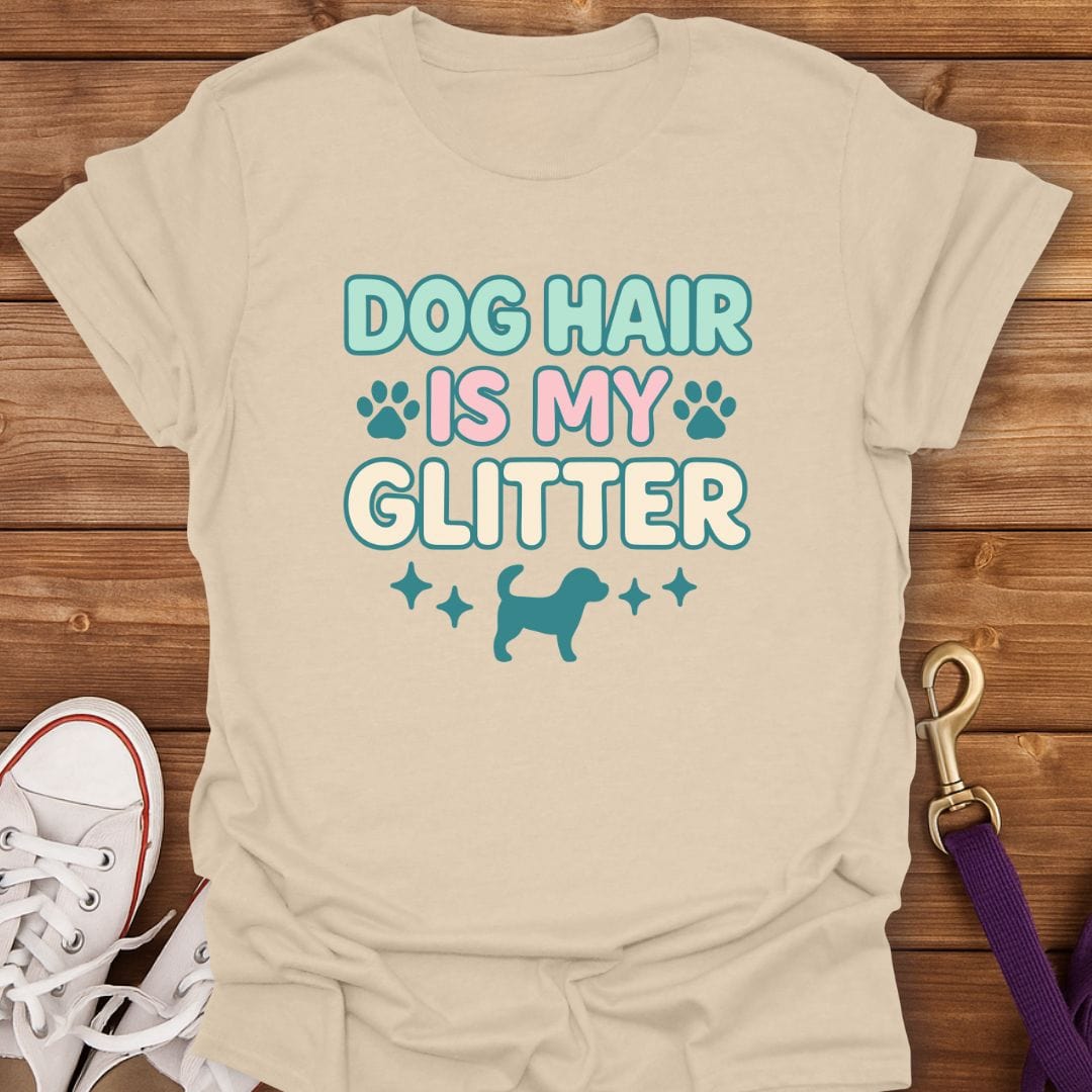Glittered in Dog Hair T-Shirt Sand / S