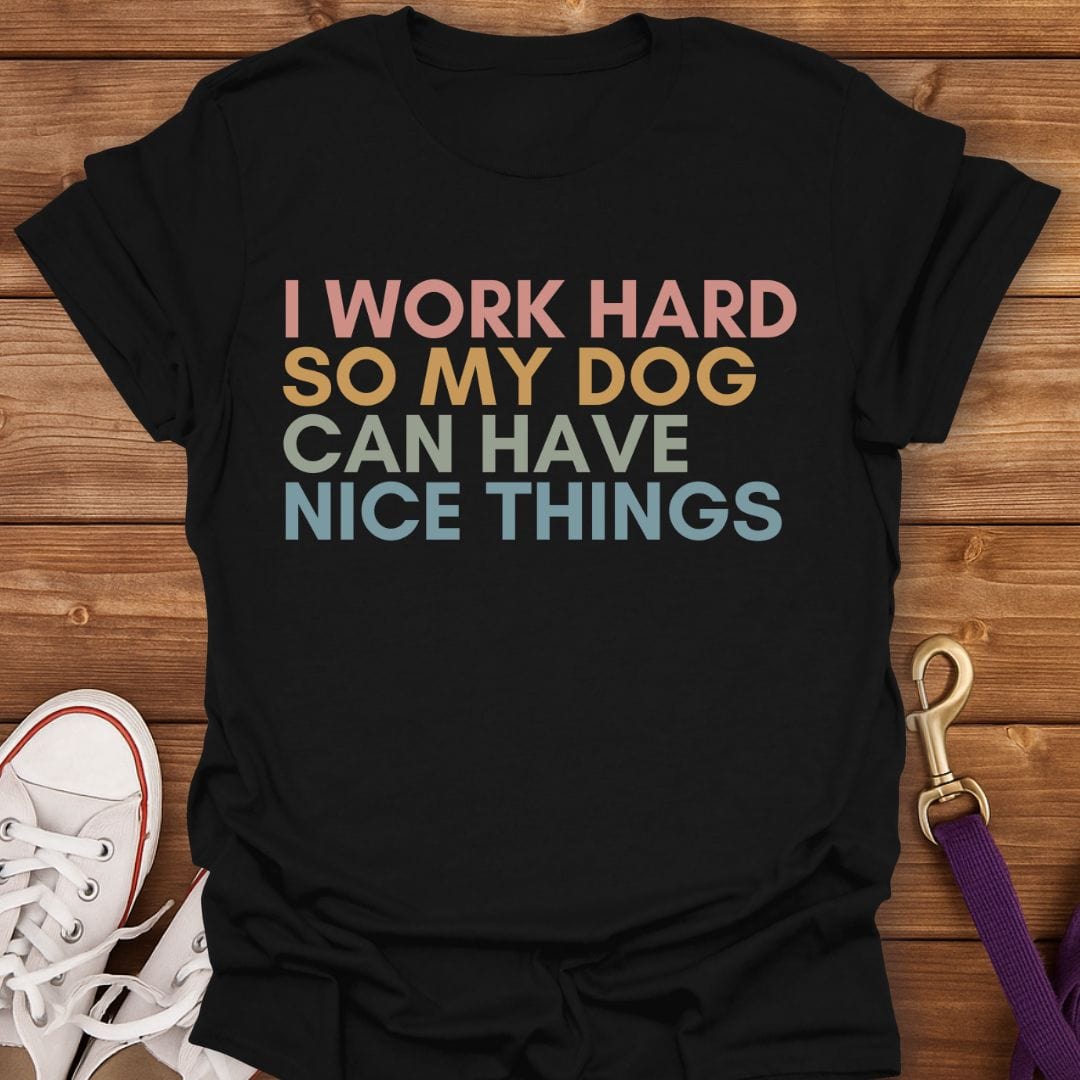 Hardworking Dog Parent T-Shirt Black / S