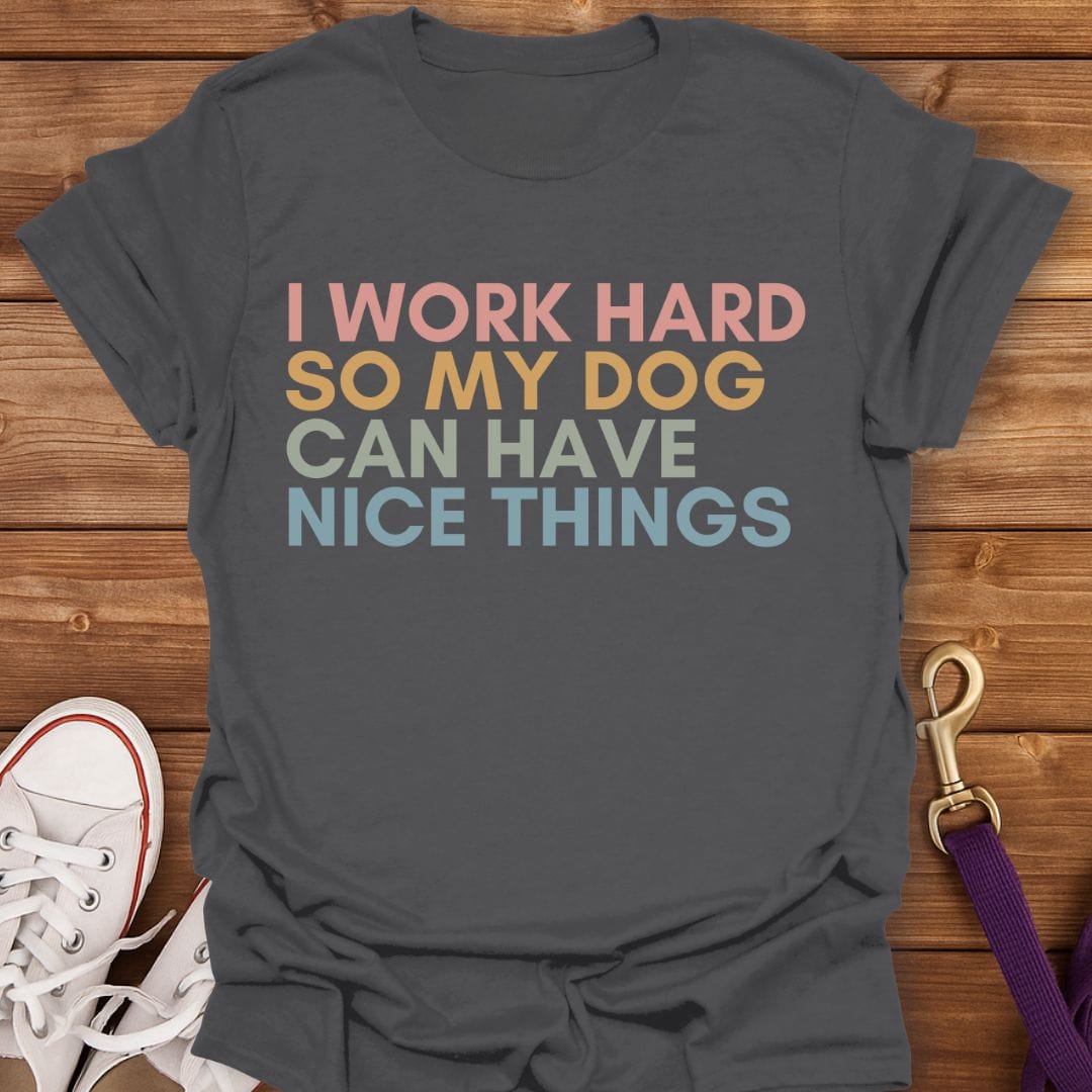Hardworking Dog Parent T-Shirt Charcoal / S
