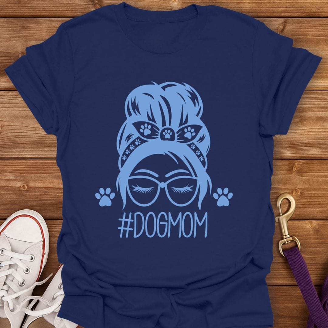 Hashtag Dog Mom T-Shirt Navy / S