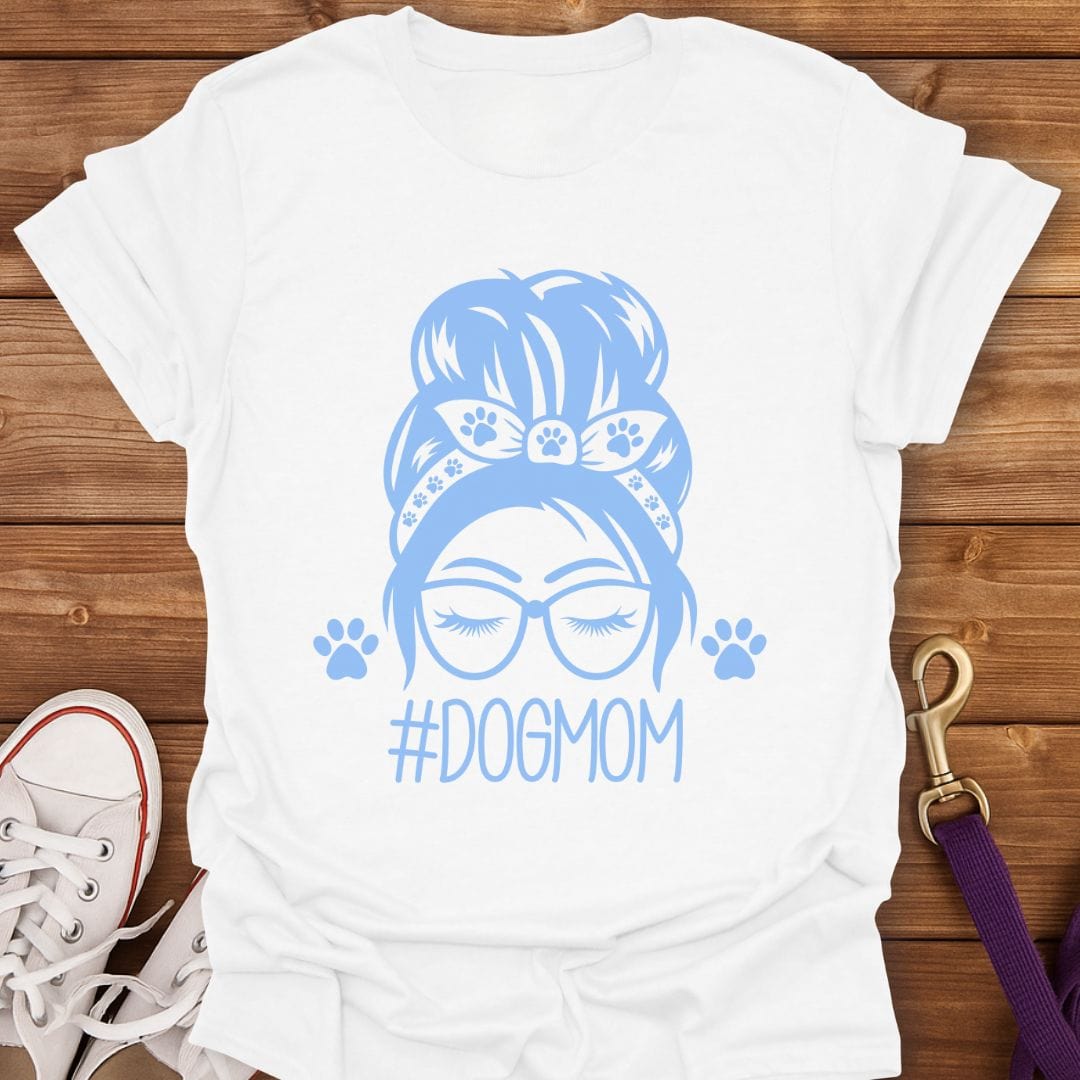 Hashtag Dog Mom T-Shirt White / S