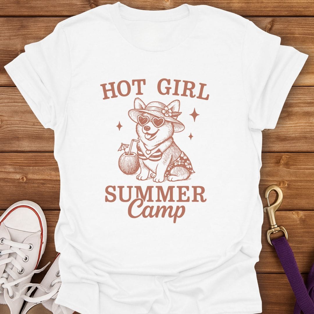 Hot Girl Summer Camp T-Shirt White / S