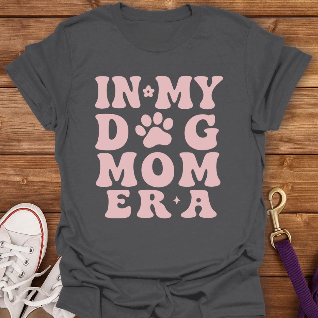 In My Dog Mom Era T-Shirt Charcoal / S