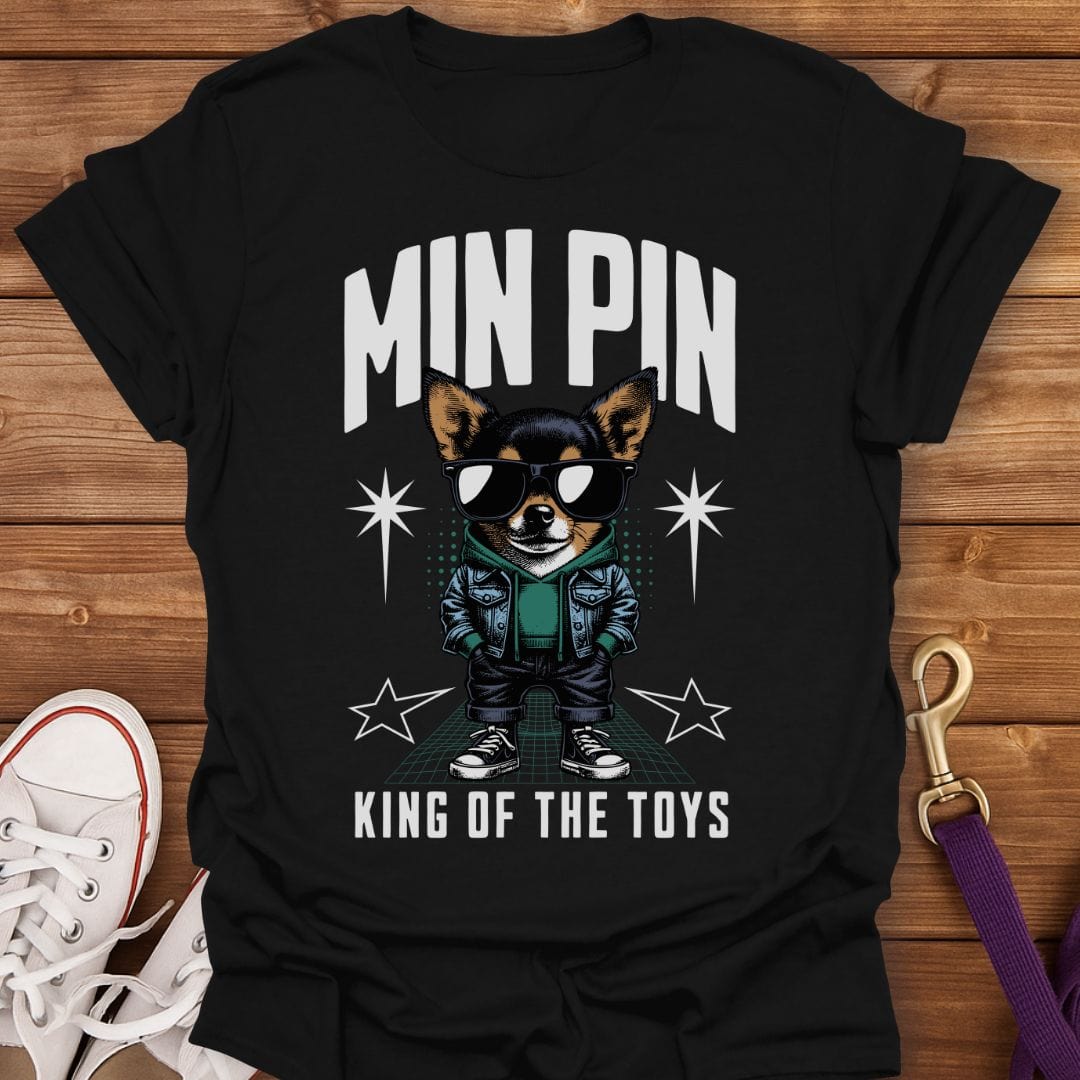 Min Pin King of the Toys T-Shirt Black / S