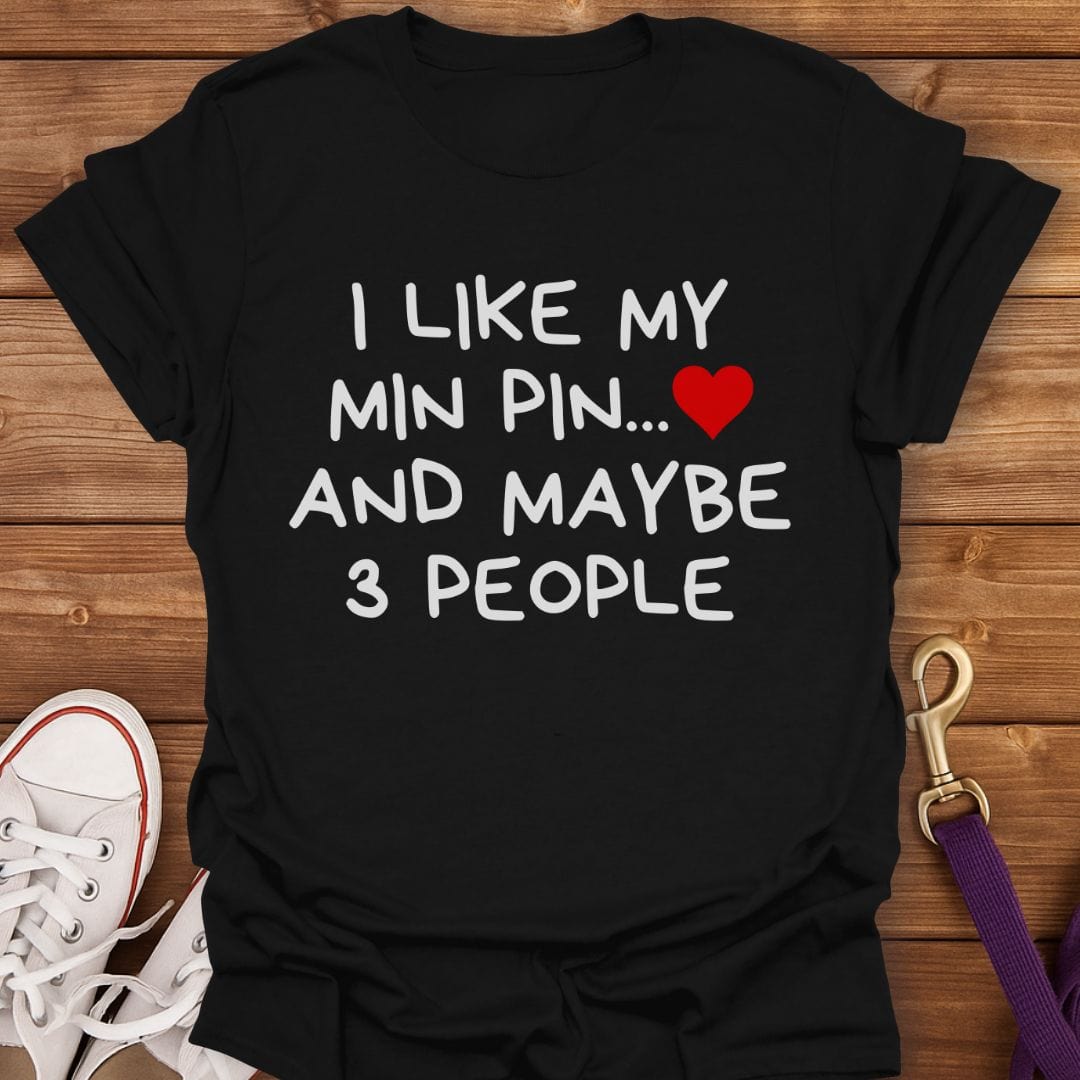Min Pin Over People T-Shirt Black / S