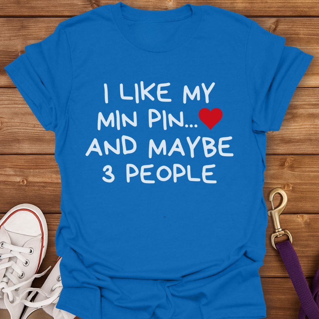 Min Pin Over People T-Shirt Royal / S
