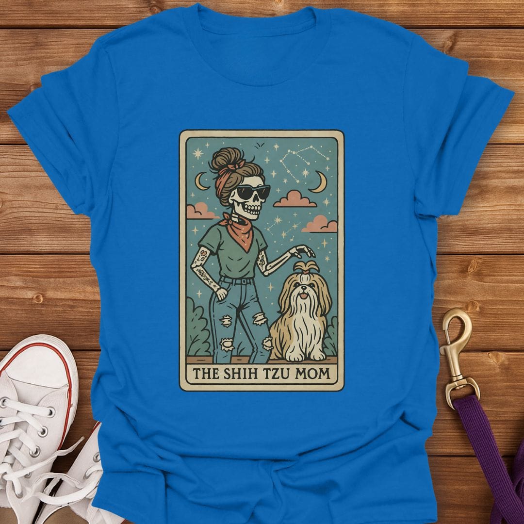 Mystic Shih Tzu Mom T-Shirt Royal / S