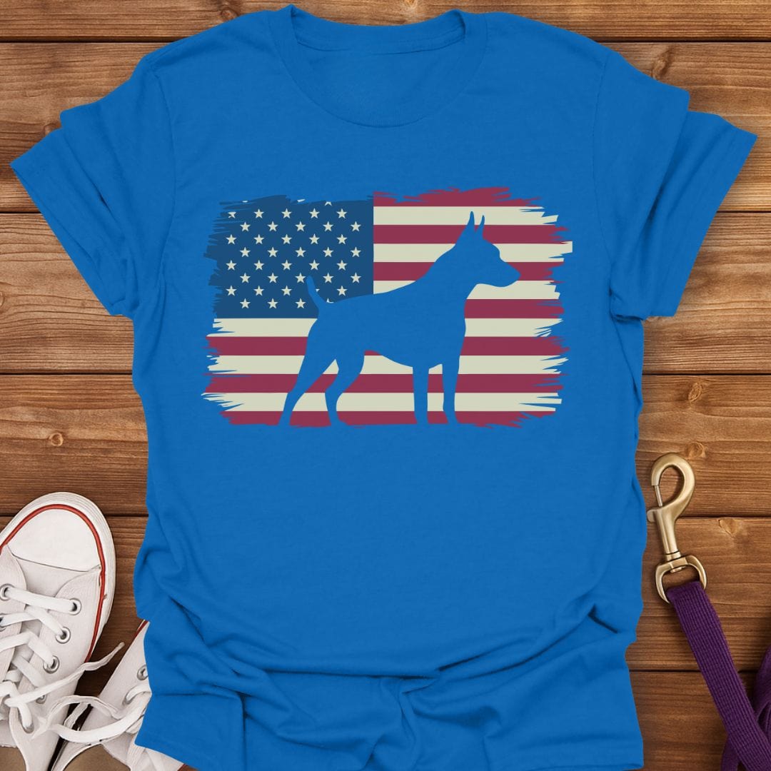 Patriotic Min Pin Pride T-Shirt Royal / S