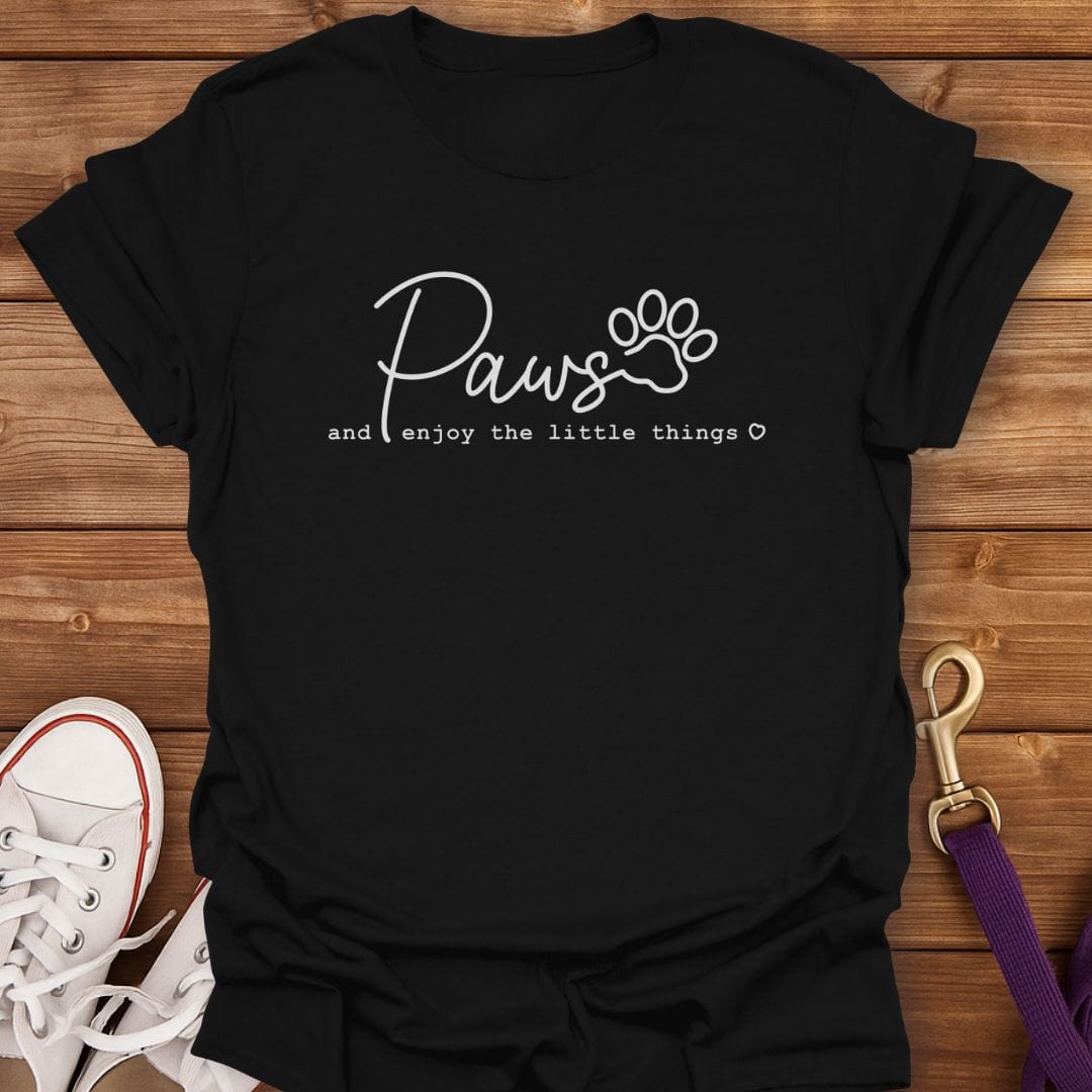 Paws and Reflect T-Shirt Black / S