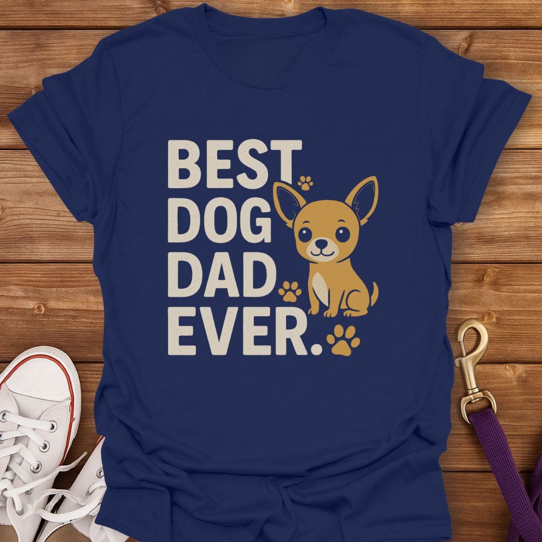 Proud Dog Dad T-Shirt Navy / S