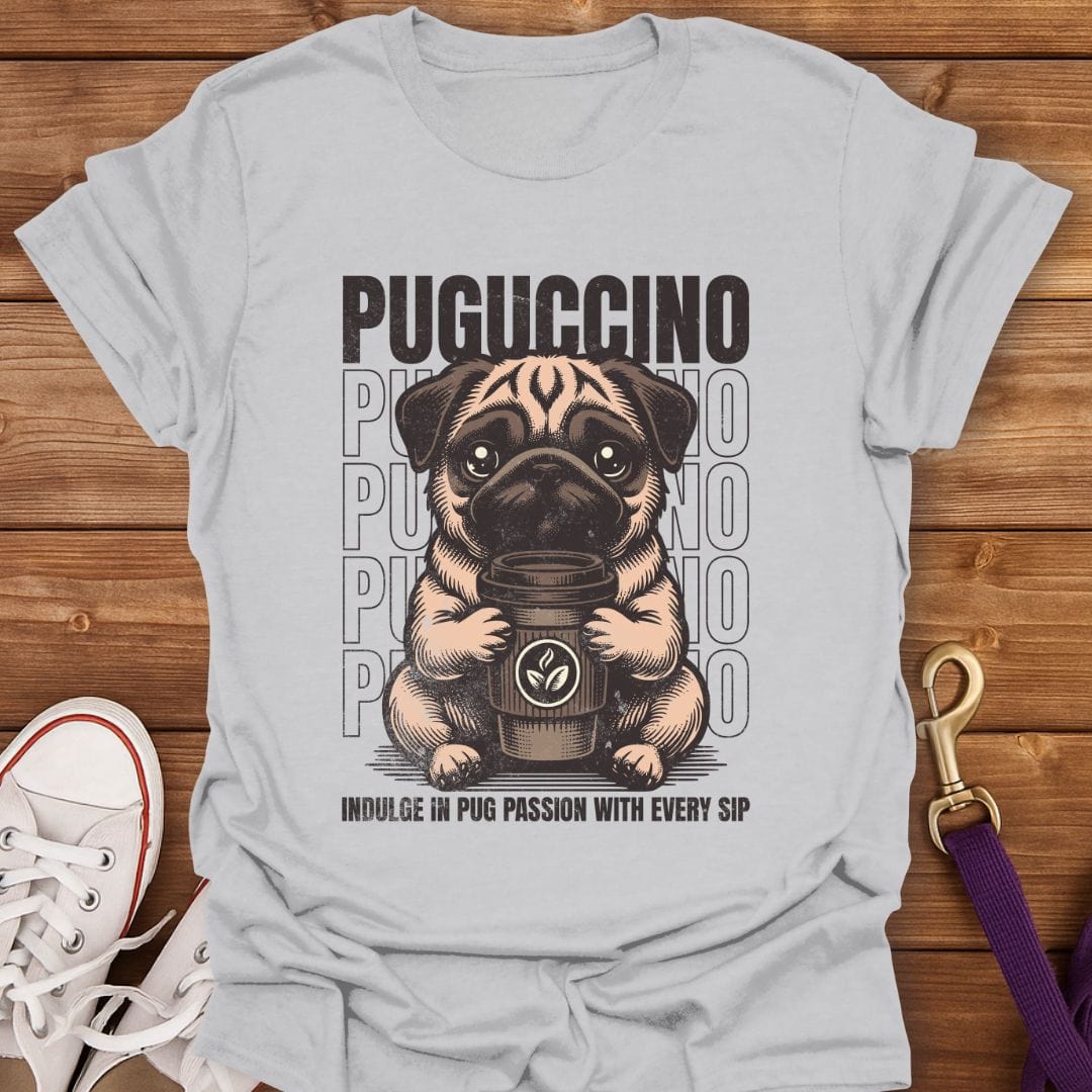 Puguccino Vibes T-Shirt Ice Grey / S