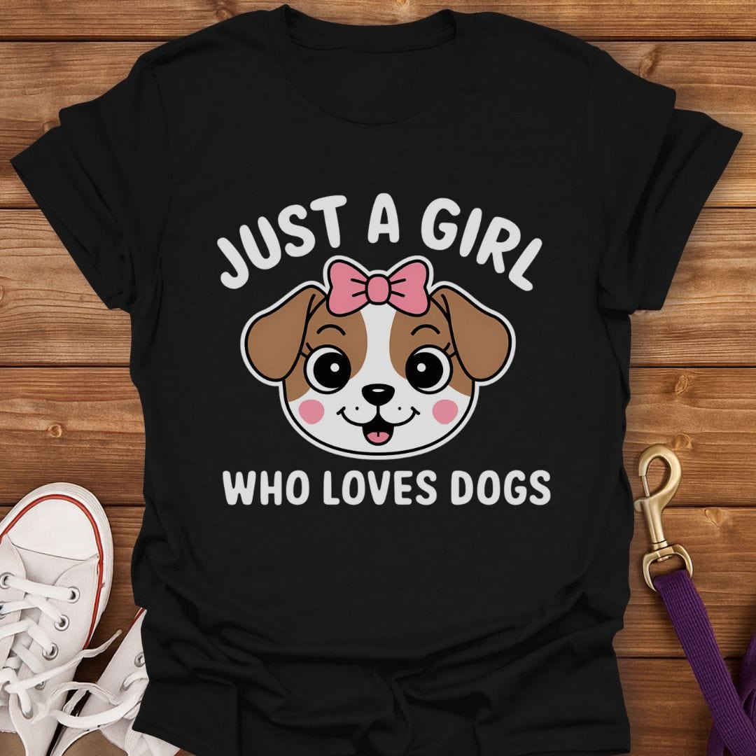 Puppy Love Girl Power T-Shirt Black / S