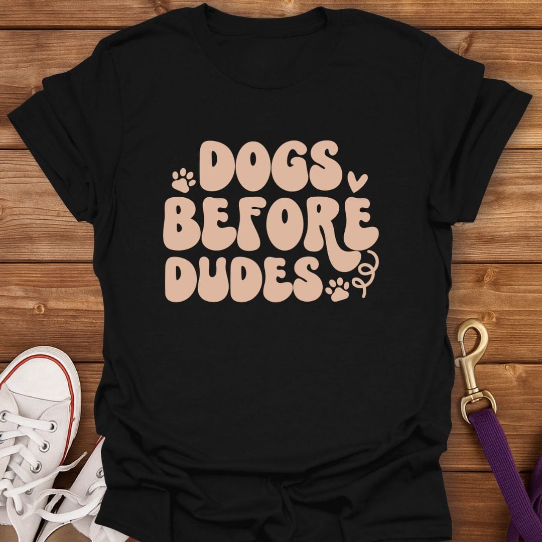 Pups Over People T-Shirt Black / S