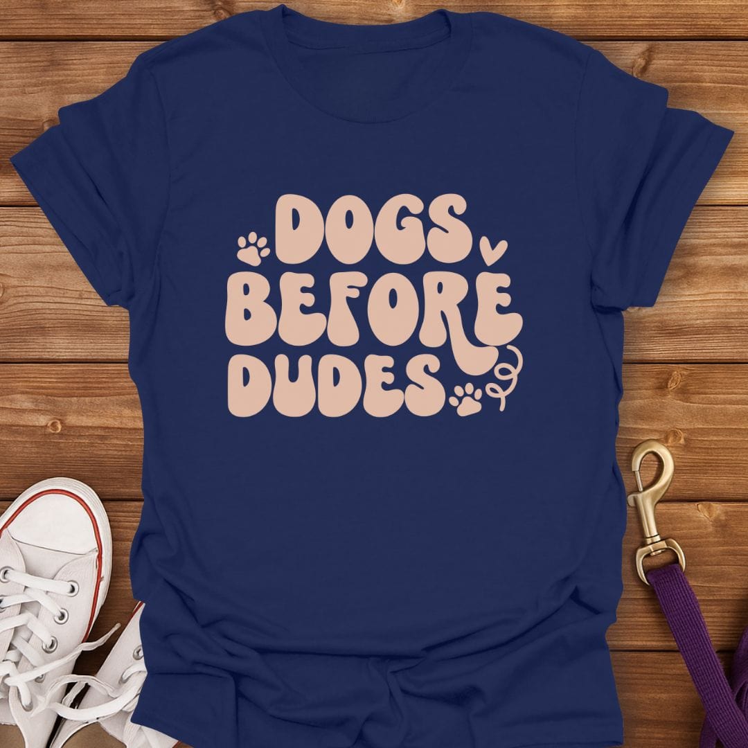 Pups Over People T-Shirt Navy / S