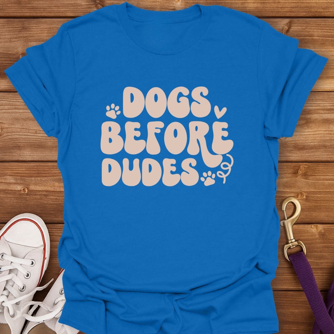 Pups Over People T-Shirt Royal / S