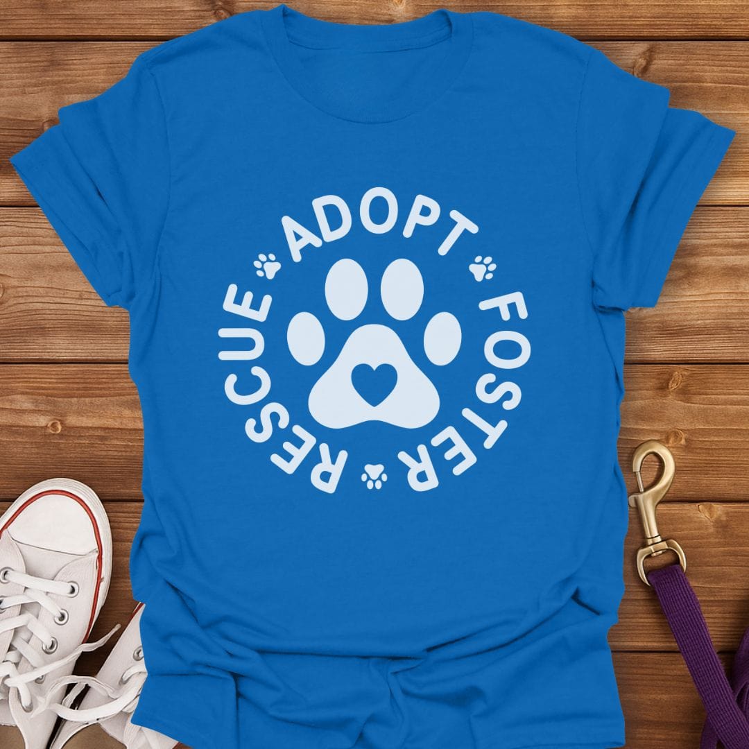 Rescue Adopt Foster T-Shirt Royal / S