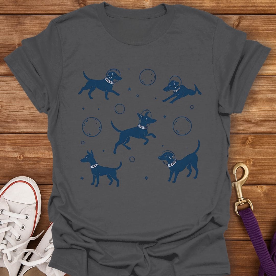 Space Pup Explorer T-Shirt Charcoal / S