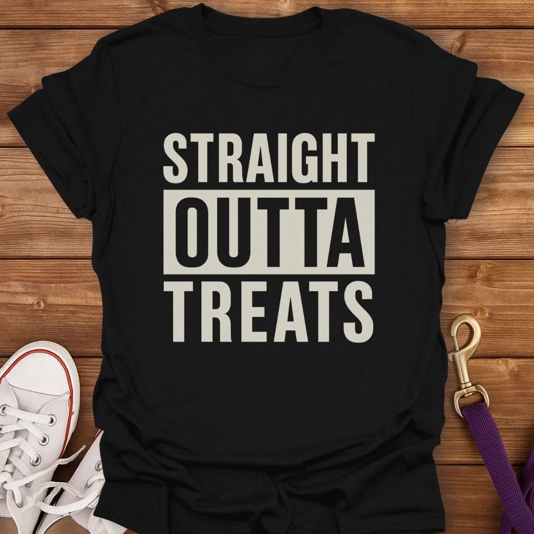 Straight Outta Treats T-Shirt Black / S