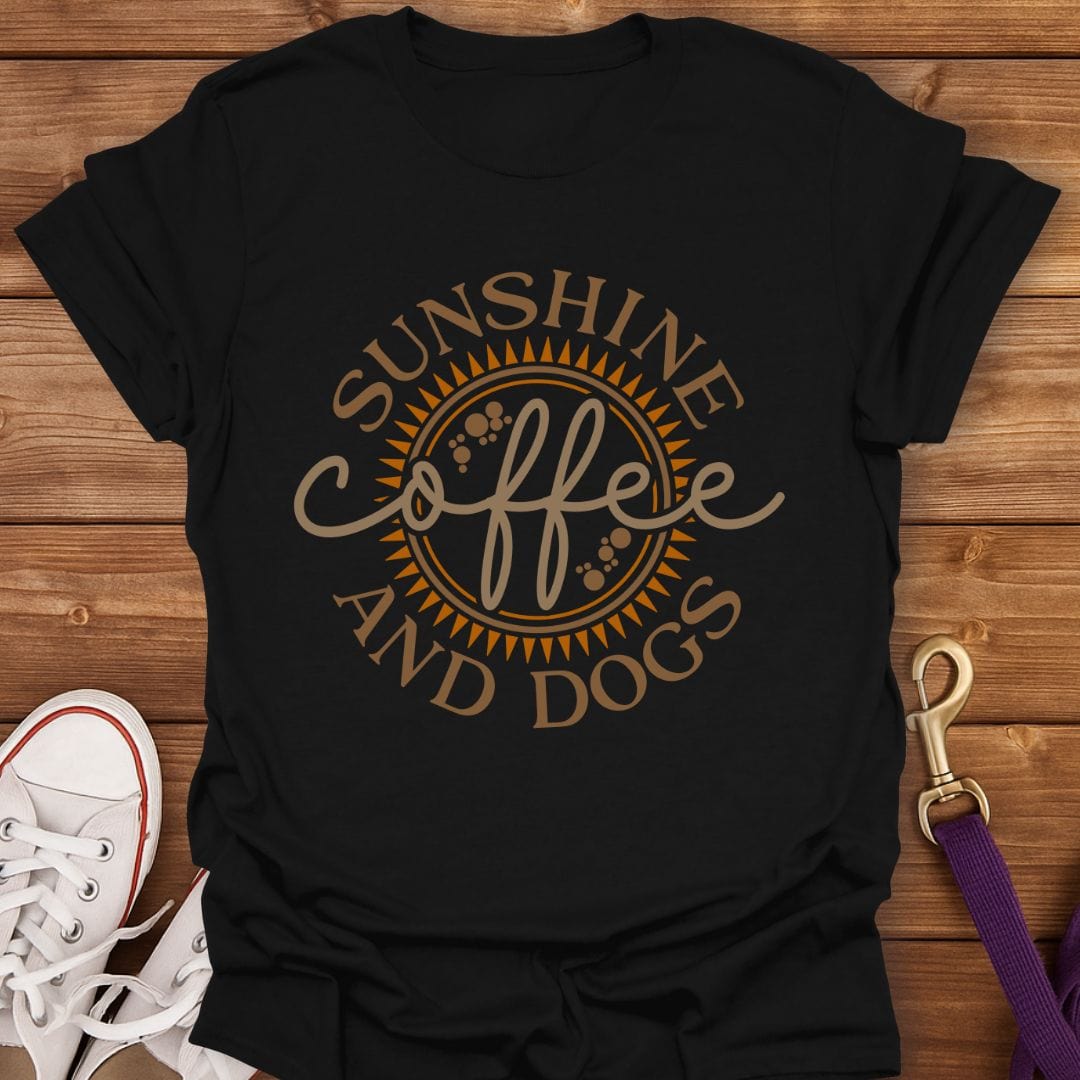 Sunshine Coffee Dogs T-Shirt Black / S