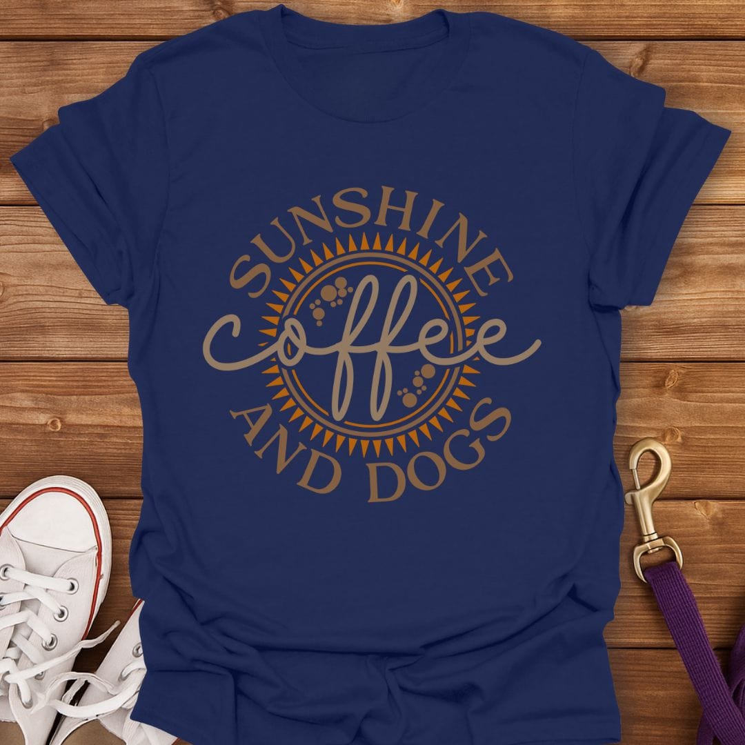 Sunshine Coffee Dogs T-Shirt Navy / S