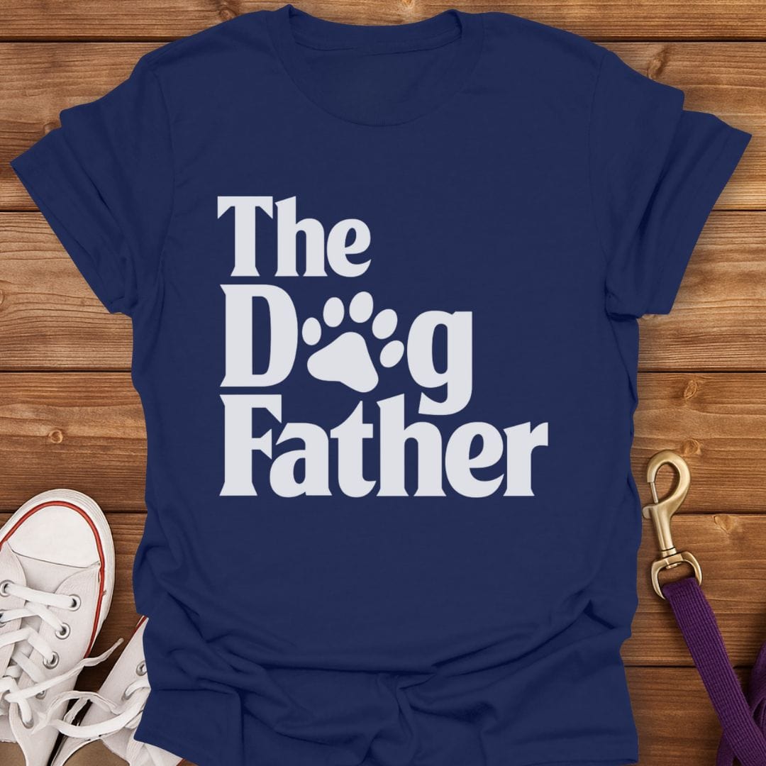 The Dogfather Paw Print T-Shirt Navy / S