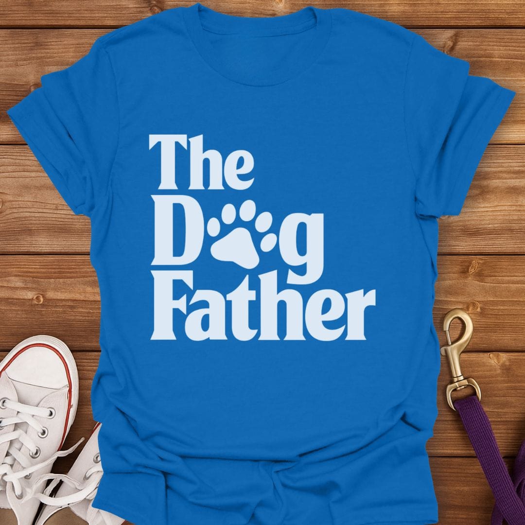 The Dogfather Paw Print T-Shirt Royal / S