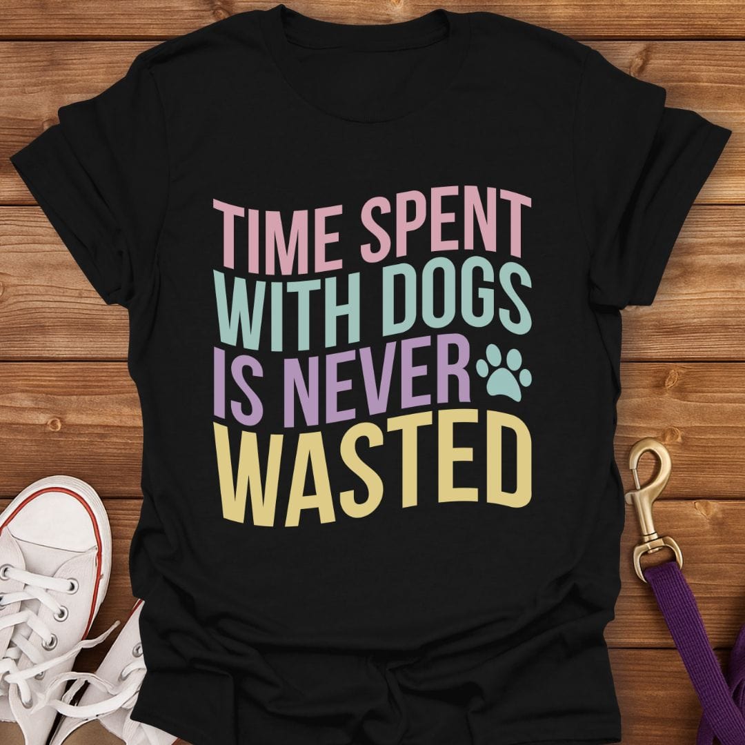 Time Spent With Dogs T-Shirt Black / S
