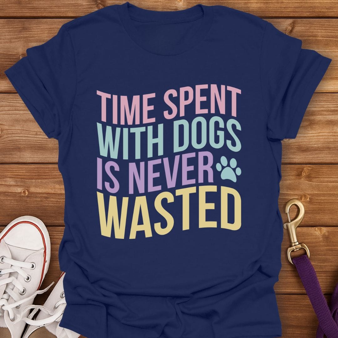 Time Spent With Dogs T-Shirt Navy / S