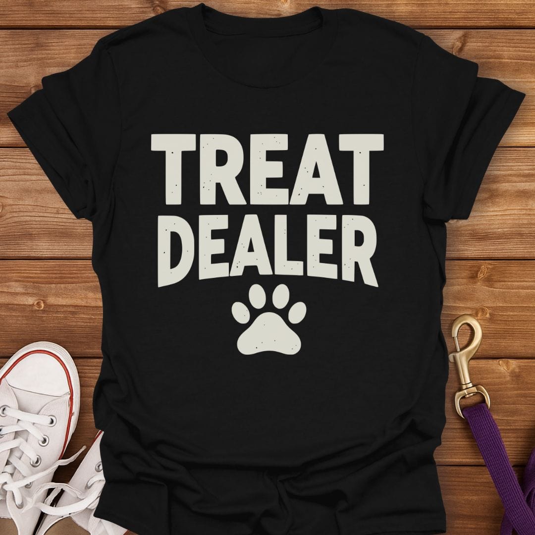 Treat Dealer Pawprint T-Shirt Black / S
