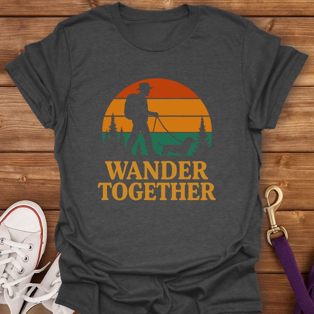 Wander With My Wiener T-Shirt Dark Heather / S