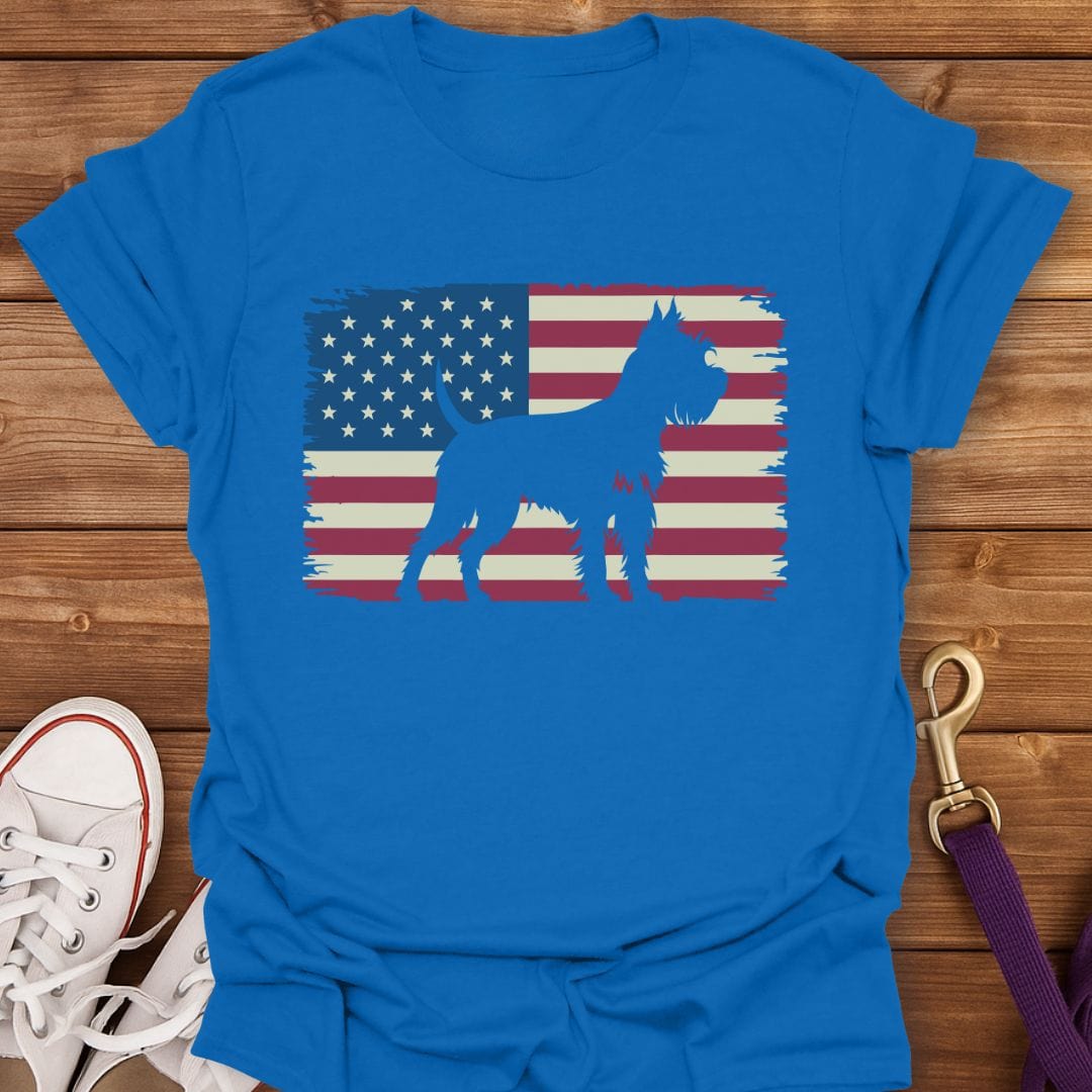 Yorkie Pride Patriotic T-Shirt Royal / S