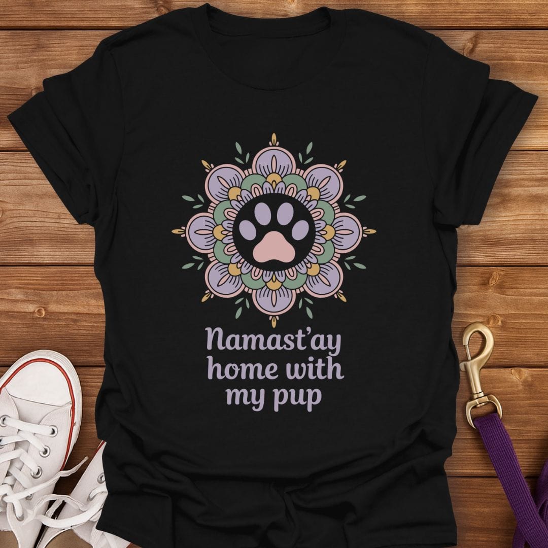 Zen Vibes & Dog Cuddles T-Shirt Black / S